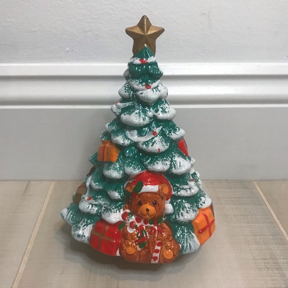 Vintage Music Box Ceramic Christmas Tree Decor - Picture 2 of 8